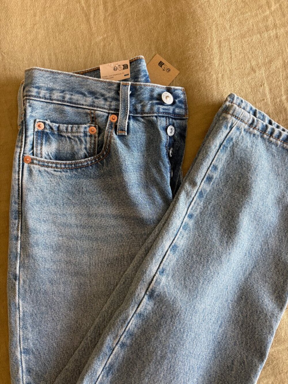 Levi's Women's 501 Plan To Stay Distressed Straight Leg Jeans - 26 x 30